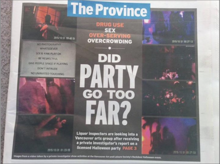 The Province sexpose